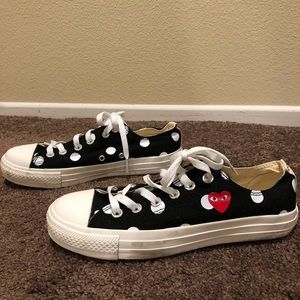 COMMES DES GARÇONS CONVERSE Black White Polkadots